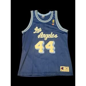 Vintage Los Angeles Lakers Jerry West #44 Champion NBA Jersey - Size 44